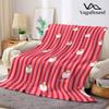 Cute Santa Ditsy Flannel Blanket Warm Soft Halloween Christmas Couch Warm Cozy Decorative Decor Gift for All Season