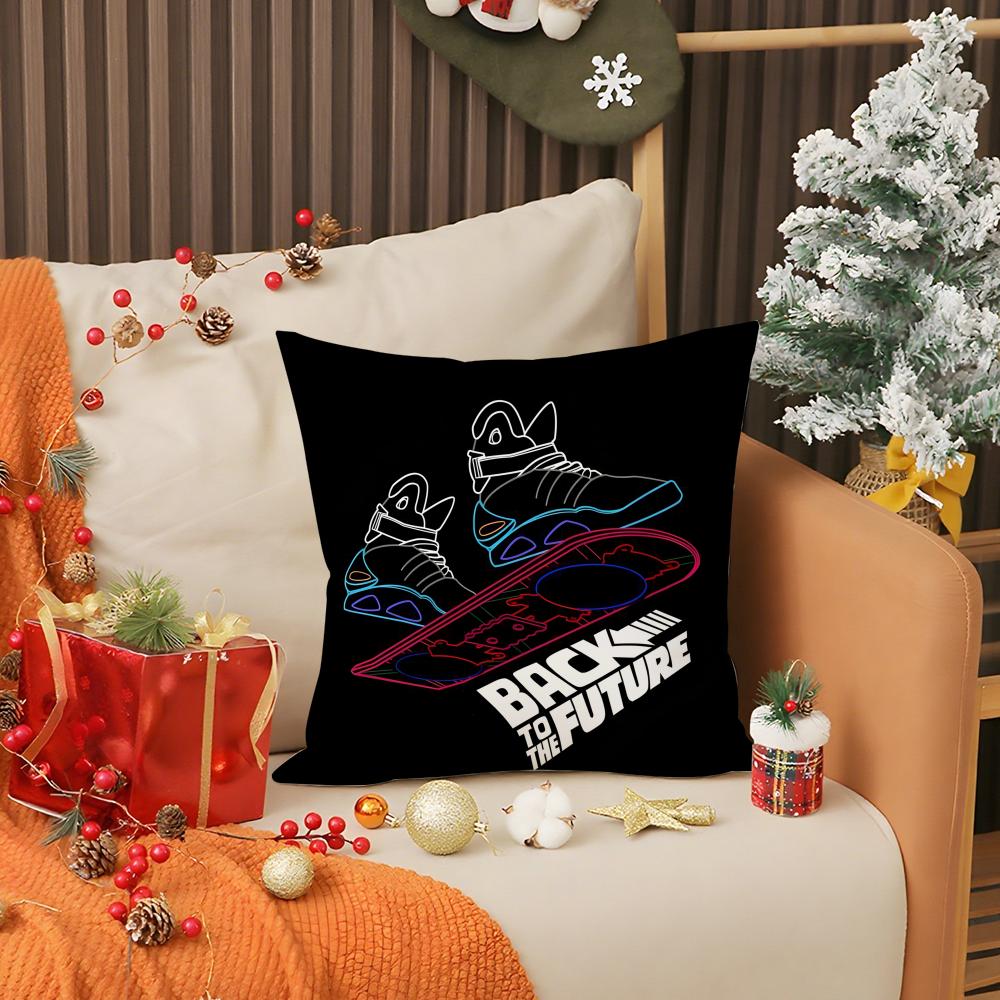 Science Movie B-Back To The Future Pillow Case Printing Pillowcase Living Room Sofa Cushion Cover Bedroom Room Decor