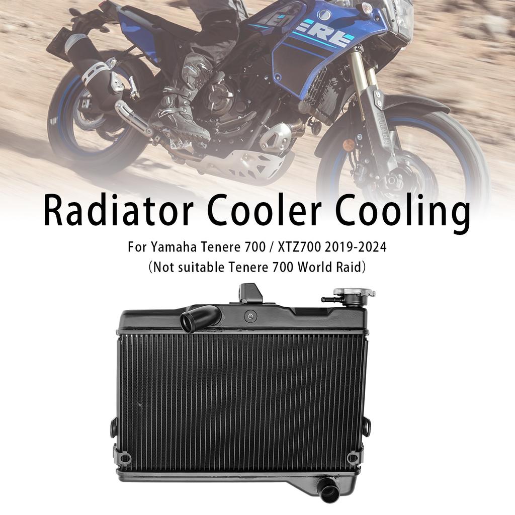 Radiator Cooling Engine Cooler For Yamaha Tenere 700 XTZ700 2019-2024 Black