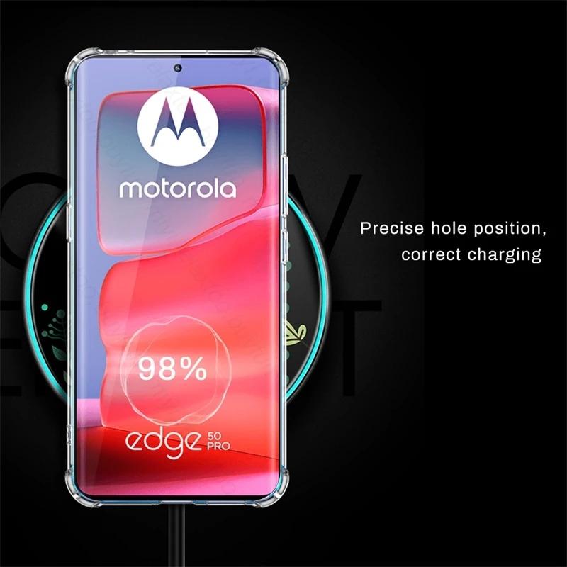 Clear Airbags TPU Soft Cover for Edge 50 40 Pro 30 Neo F Stylus G15 G05 G Play G85 G75 G55 G35 Four Corner Anti Drop Soft Shell