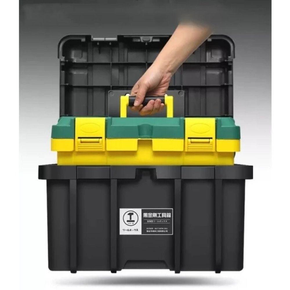 Koffer mit großer Kapazität Hardware-Teile-Box 22 Zoll Werkzeug-Organizer Garage Werkstatt