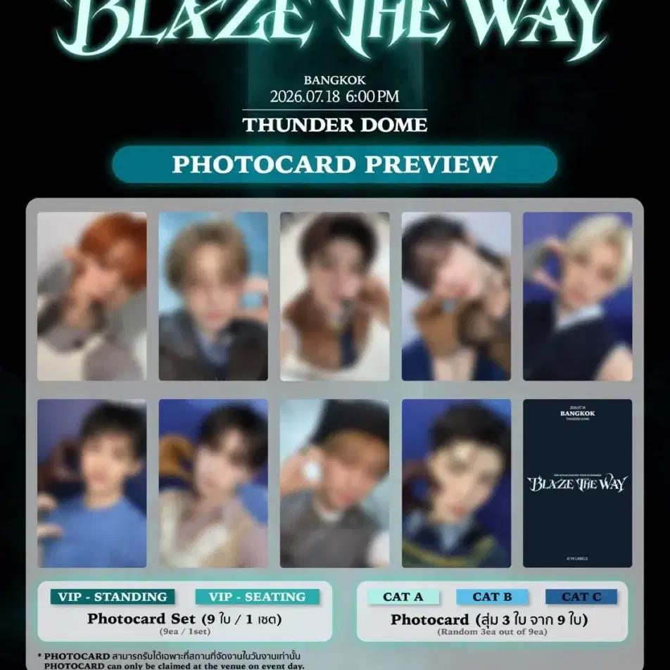 &TEAM Bangkok Blaze the Way Bonus Photo Card 1 Set