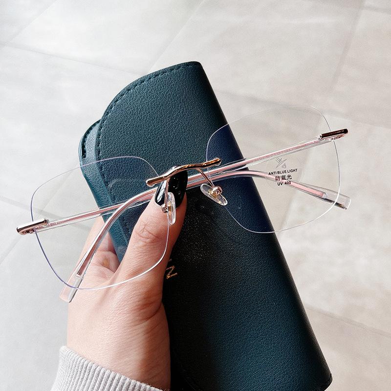 

Новый стиль Безободковые Мужские Женские Оправы для Очков Корейский Стиль Блокирующие Синий Свет Мужские Очки Хорошее Качество Женские Очки