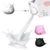 Rotatable Function Milk Bottle Dispenser Cow-Shaped Design Anti-Spill Cover  for Beverages