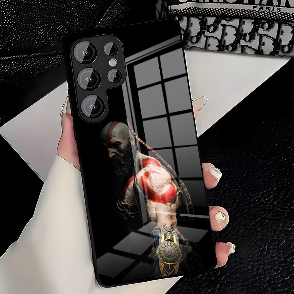 

G-God Of Wars Game Phone Case For Samsung S26 S25 Plus S20 S20 Plus S22 Ultra S23 FE S21 Plus S21 Ultra Glass Cover Samsung S21 Plus