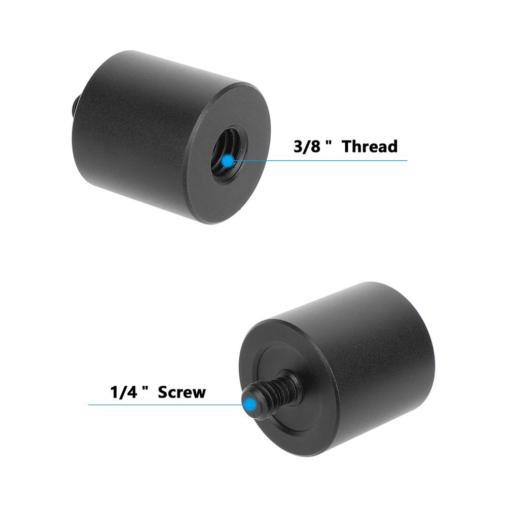 HDRIG 3/8"-16 Female to 1/4"-20 Male Photography Heightening Adapter 3776