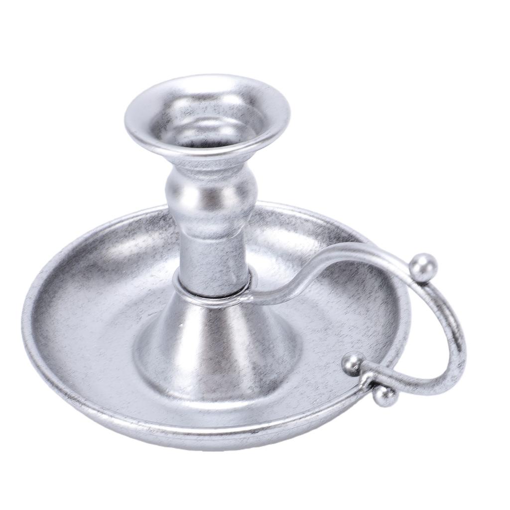 Vintage Candlestick Holder Multifunctional Metal Chamberstick Candle Holder for Home Wedding