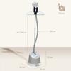 1800W Standing Clothes Steamer, with Accessories - Grey