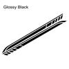 2PCS DIY Car Both Sides Body Stickers Stripes Waterproof Auto Door Decals Automobiles Products Car Wrap Vinyl Film Accessories