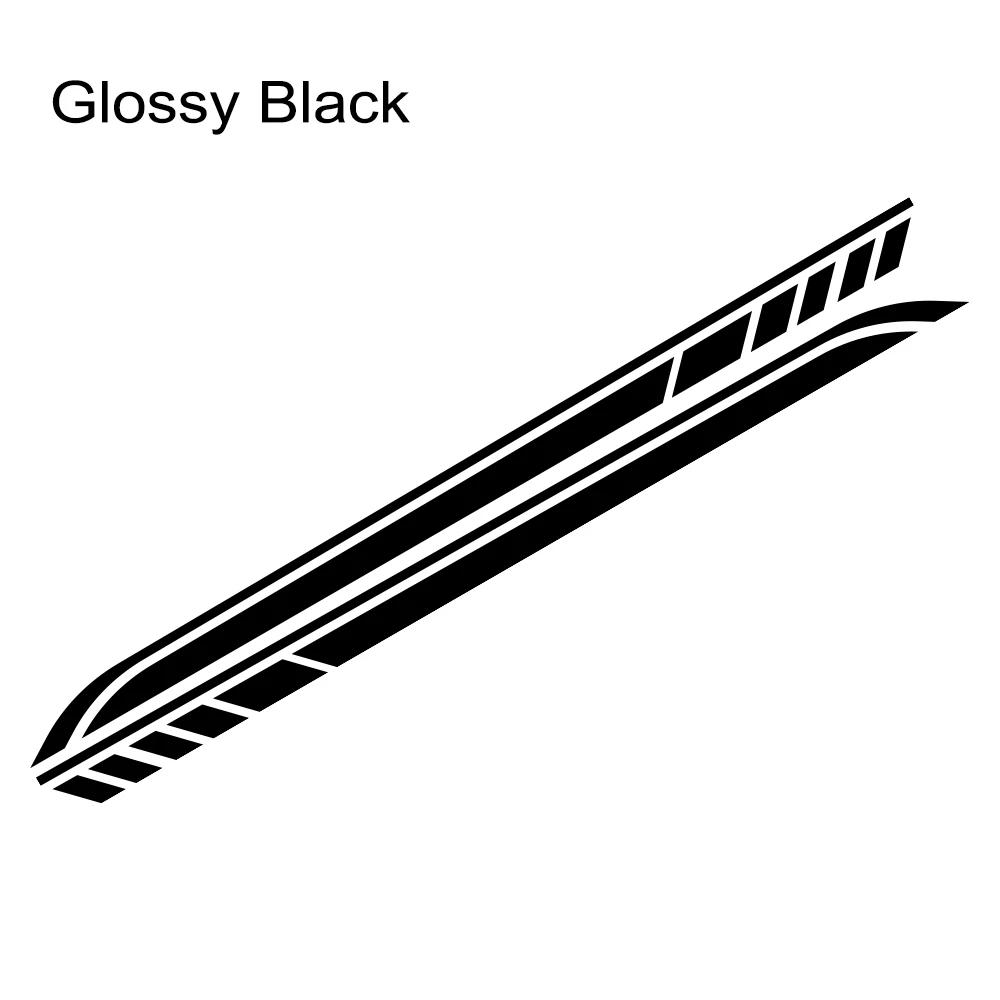 2PCS DIY Car Both Sides Body Stickers Stripes Waterproof Auto Door Decals Automobiles Products Car Wrap Vinyl Film Accessories