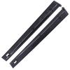 2 Stück Schwarze Säulenverkleidung für Autofenster und Türen (B-Säule) für Honda Civic Hatchback & Coupe Hatchback 2-Türer 1992-1995