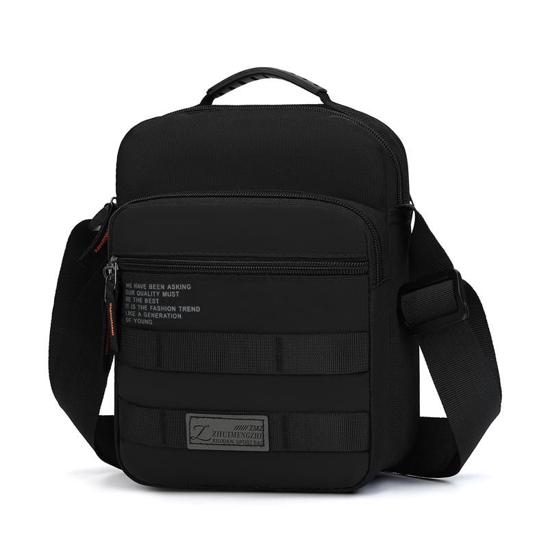 Men's Traveling Shoulder Bag Fashion Casual Patchwork Handbag High Quality Oxford Cloth Waterproof Multifunctional Crossbody Bag