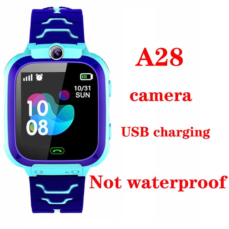 2025 New Kids Smart Watch SOS Call Camera Positioning Two Way Call Voice Chat Waterproof IP67 Children Smartwatch Clock Gift