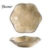 Photogenic Serving Dish Ceramic Small Dipping Plate, with Lotus Leaf Texture, Tea Room Easy Cleaning Soy Bowl, for Restaurants Parties Holidays