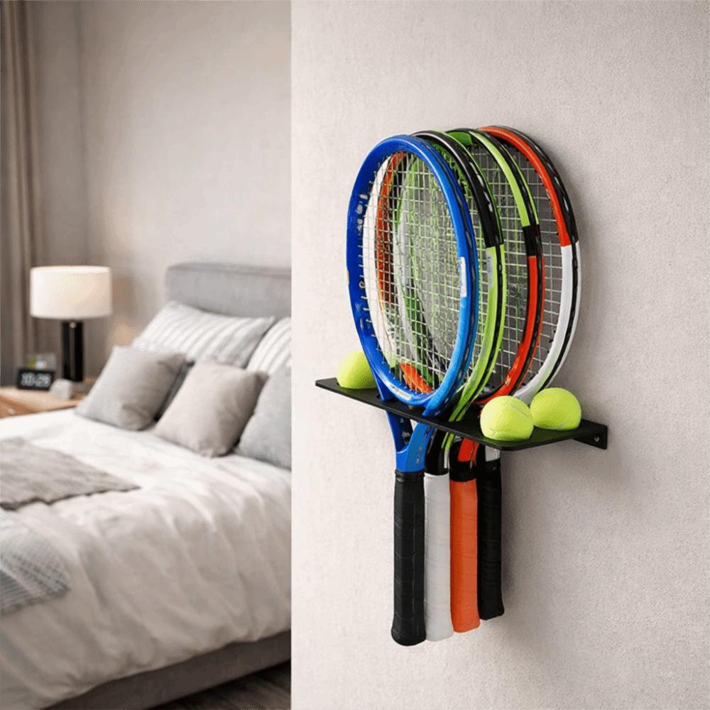 Wall-mounted Tennis Racket Storage Rack Large Capacity Badminton Racket Storage Rack for Home