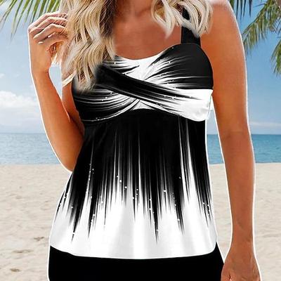 "2024 Fashion Backless Two-Piece Swimsuit with Suspenders" 