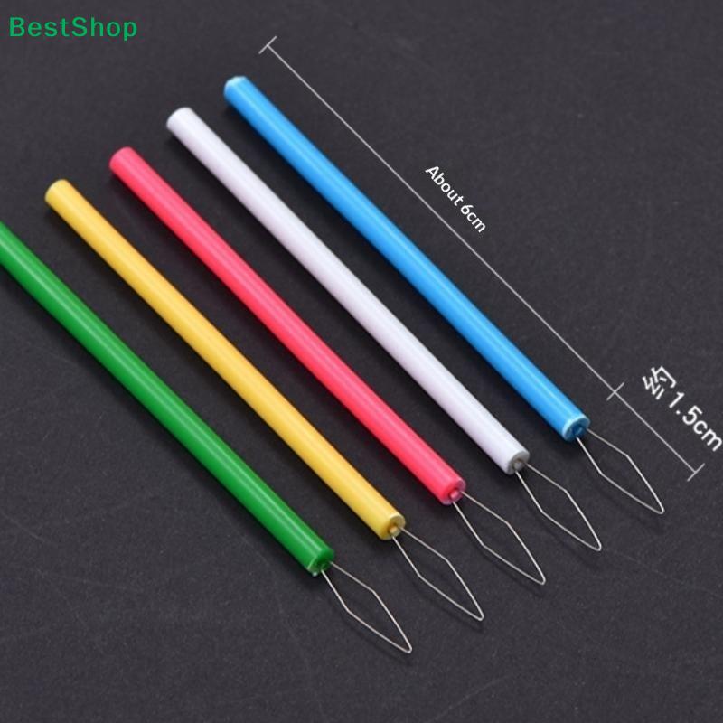 Colorful Extended Needle Threader, Long Handle Sewing Tool for Easy Needle Threading