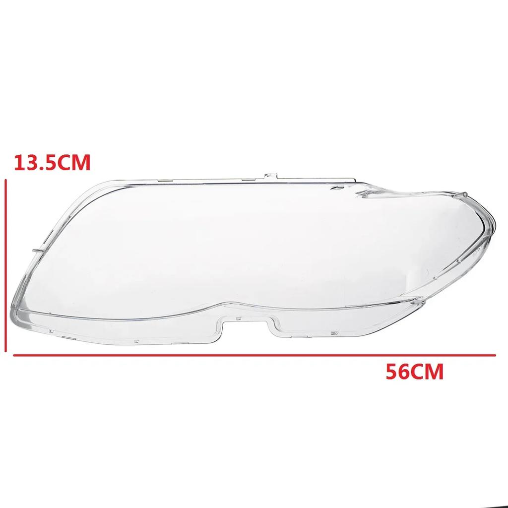 Pair Front Headlight Lens Cover For BMW X5 E53 2004 2005 2006 Clear Headlamp Cover Transparent Lampshade