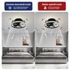 13Inchs Ceiling Fan With Light For Kitchen Toilet Small Room Strong Wind Motor Fan With LED Light