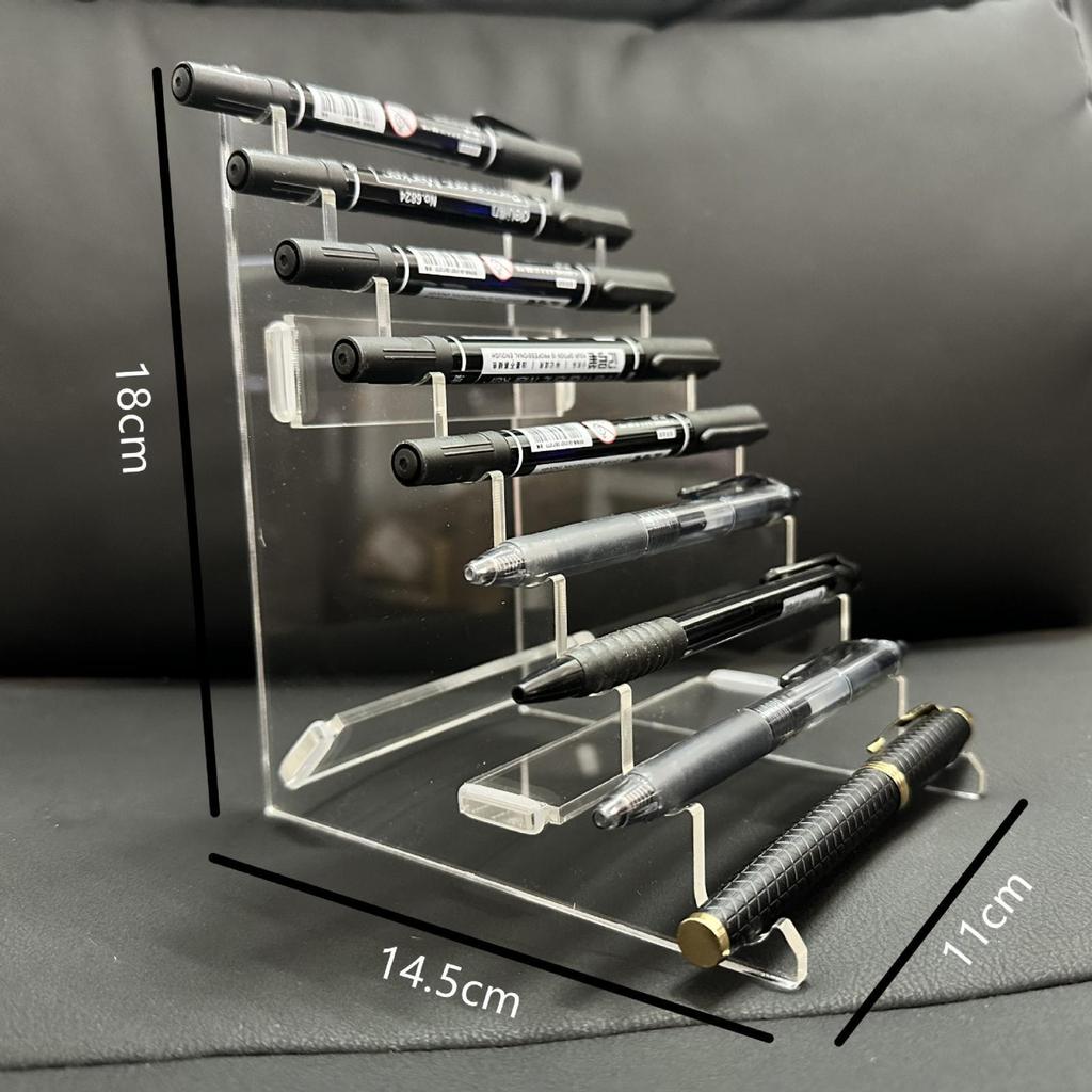 Clear Pen Holder Desktop Storage Organizer Art Supplies Acrylic Brush
