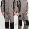 Men Cargo Pants Elastic Waist Multi-Pocket Storage Work Pants Patchwork Color Wear-resistant Cargo Trousers