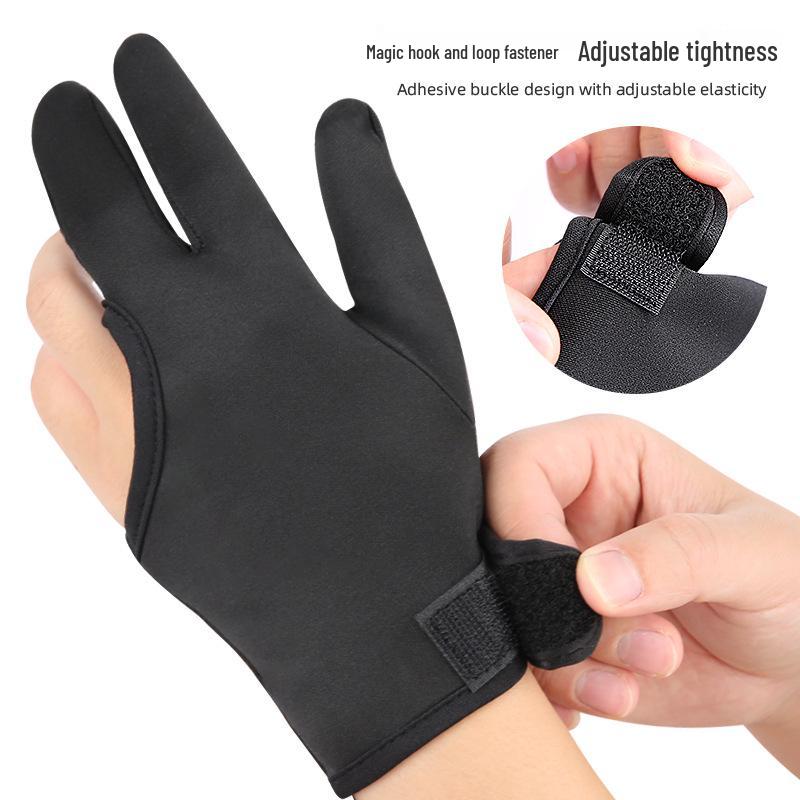 Heat-Resistant Three-Finger Hairdressing Gloves for Curling & Straightening