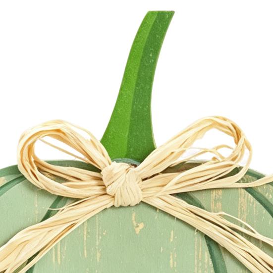 Pastoral Style Room Decor 3Pcs Autumn Pumpkin Ornaments, Rustic Wooden with Hemp Rope Bow Fall Tiered Tray Decorations Table for Farmhouse Seasonal