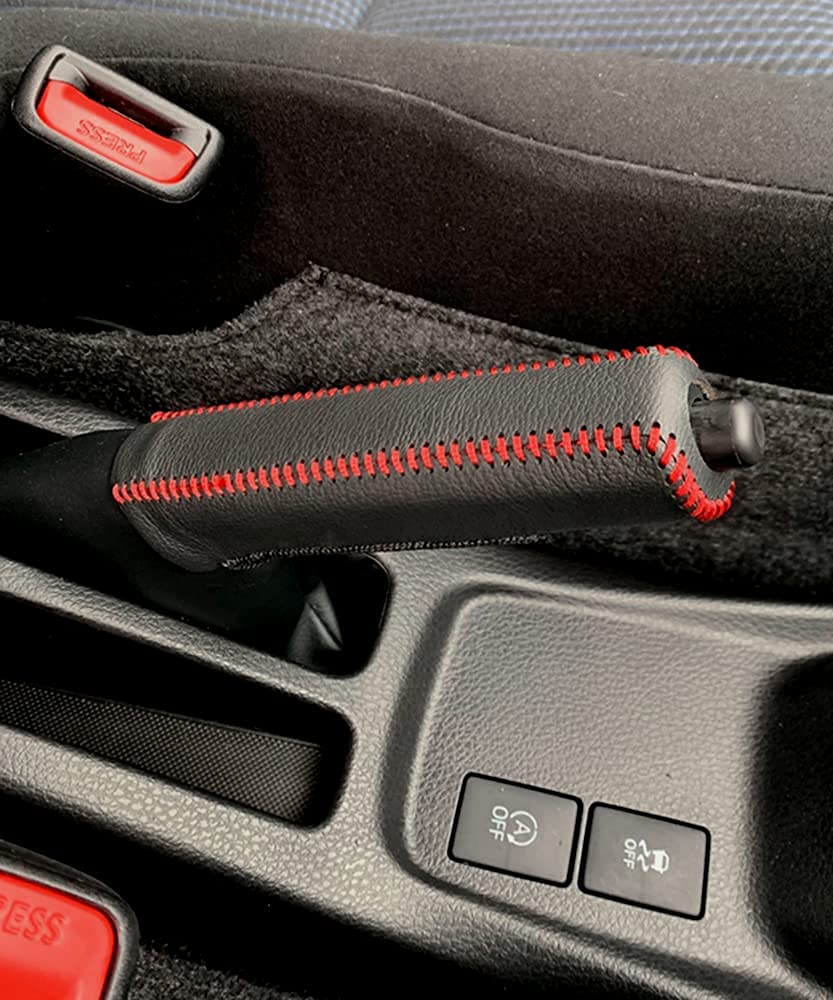 YFFSFDC Genuine Leather Shift Knob Cover for All Vehicles, Universal,