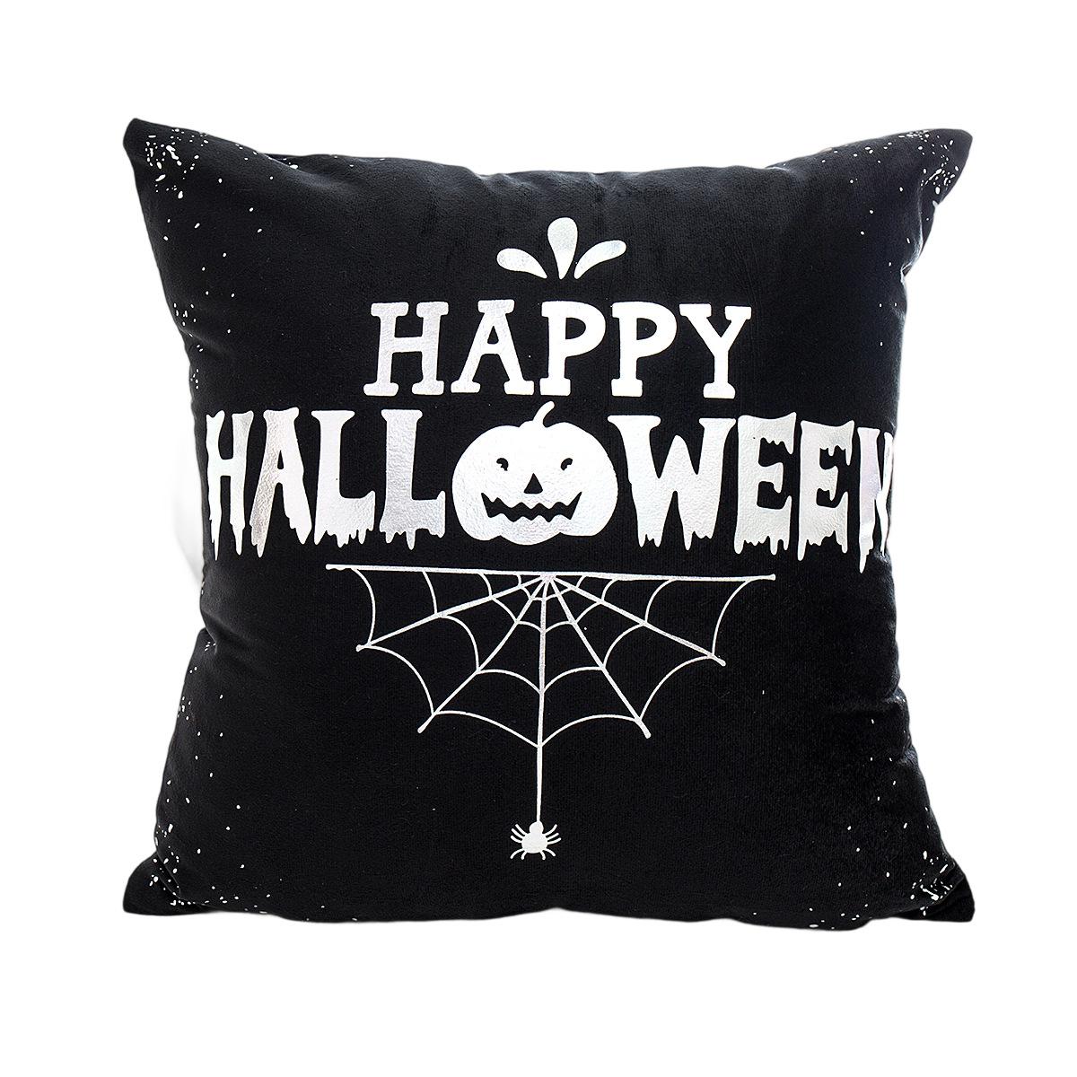 

New Halloween Pillows, Hot Stamping and Silver, Pillows, Cushion Covers, Pillow Covers 45 * 45Cm (without core)
