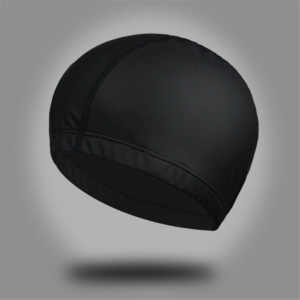 Sport Erwachsene/Kinder Hochelastisches PU-Gewebe Ohrenschutz Schwimmbadmütze Badekappen