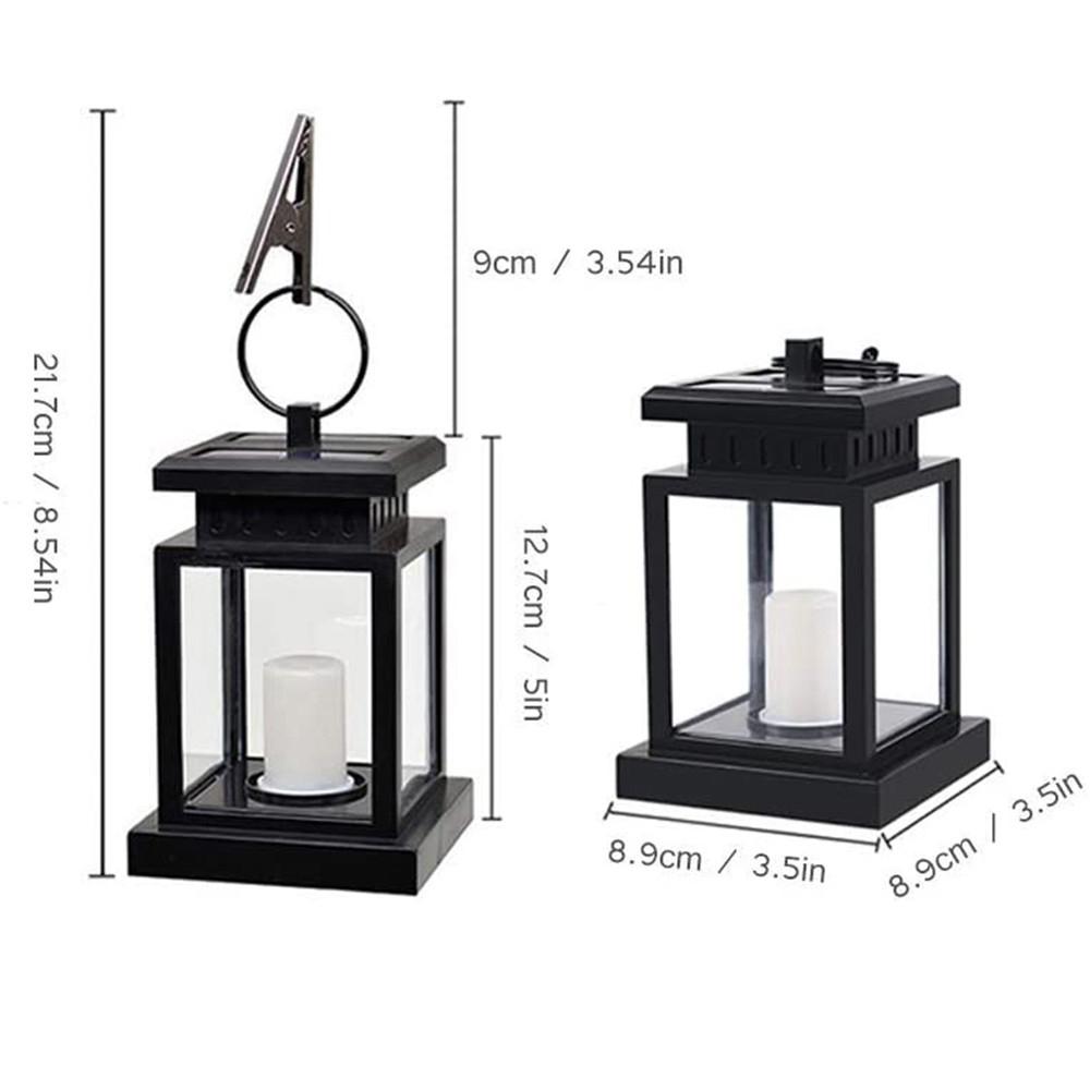 Solar Lantern Hanging Garden Light With LED String Lights Outdoor Candle Lantern Light Waterproof For Christmas Party Decoration