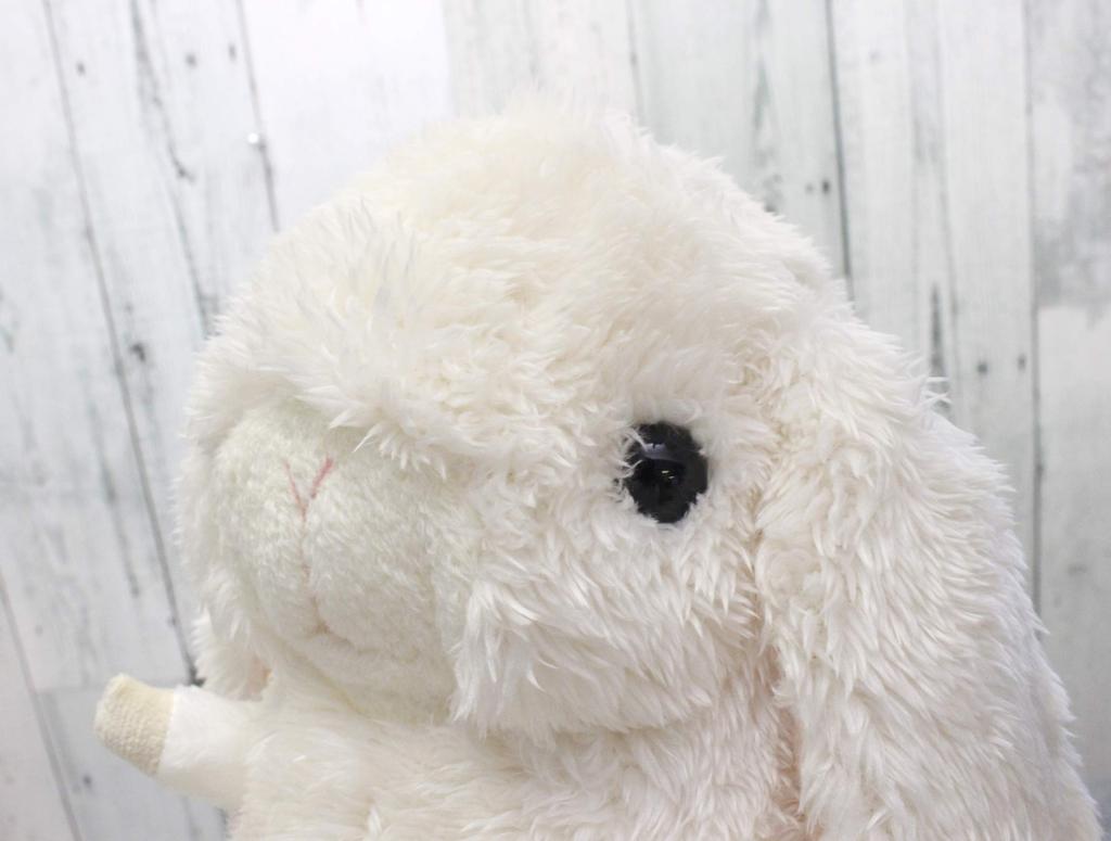 Shinada Babynature Lop-Eared Ivory (M) 10 X 14 X 20 Cm Plush Animal Toy BNLR-0120I