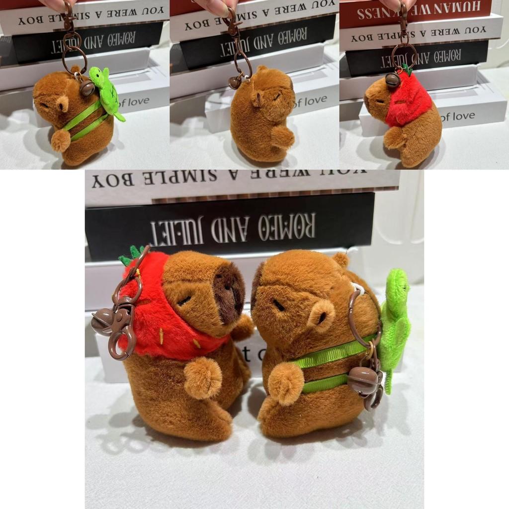 Adorable Plush Capybara Keychain Accessory With Cute Cartoon Design For All Occasions