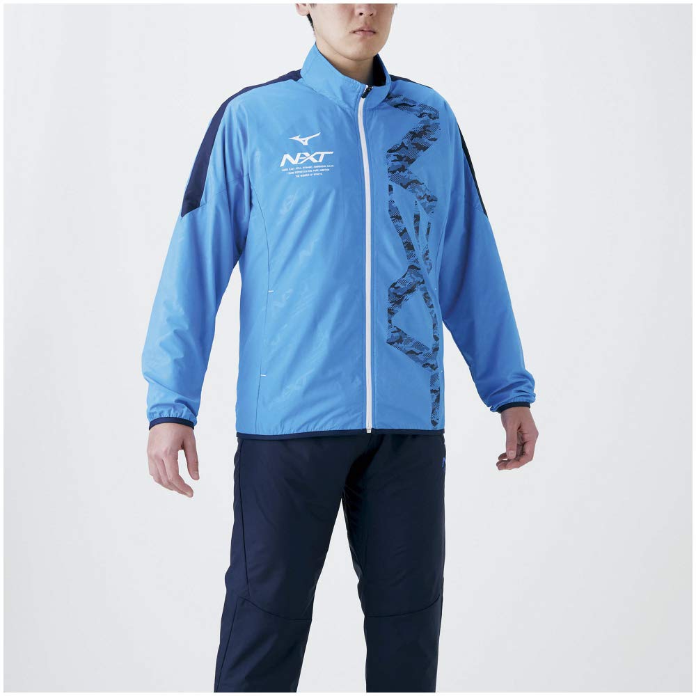 Mizuno Breath Thermo Warmer Training Diva Japan Size L to Japanese size N-XT Jacket, 32JE0740, Blue, (equivalent L)