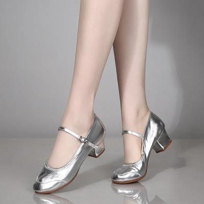 Sapatos Femininas Women Cute Silver High Quality Spring Slip On Heel Shoes Lady Casual Pink Summer Party Night Club Pumps