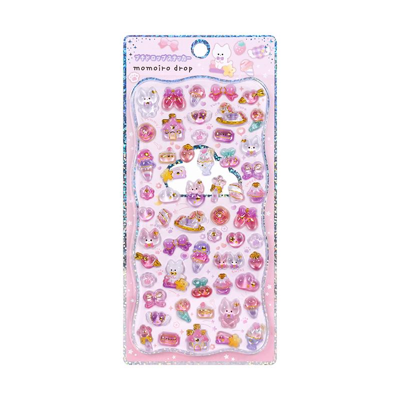 1 pc/4 pcs Japanese Style Cartoon Sweet Animals Mini 3D Relief Stickers Scrapbooking Diy Journal Cute Stationery Sticker School