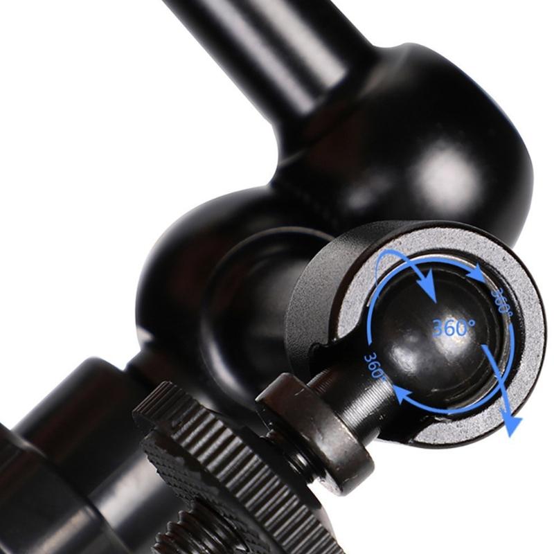 Adjustable 7inch/11inch Flexible Arm for Cameras and Lighting with 360 Degree Rotating Heads for Cameras Lamp