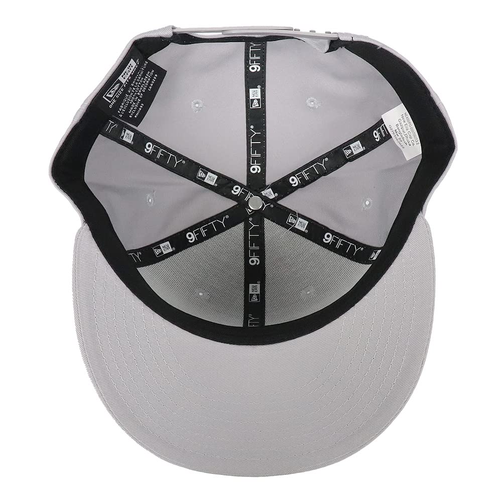New Era Cap, Solid Color, Men's, Snapback, 9FIFTY NE400, Includes 99HeadweaShop Sticker, Baseball Cap, Unisex, Gray, One Size Fits All