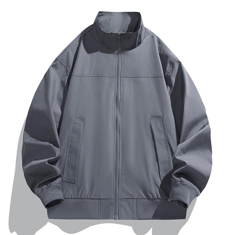 

Мужская новая американская куртка-бомбер, мужской хулиганский, красивый рабочий костюм, однотонный, модный воротник-стойка, бейсбольная форма, куртка, мужской 3XL