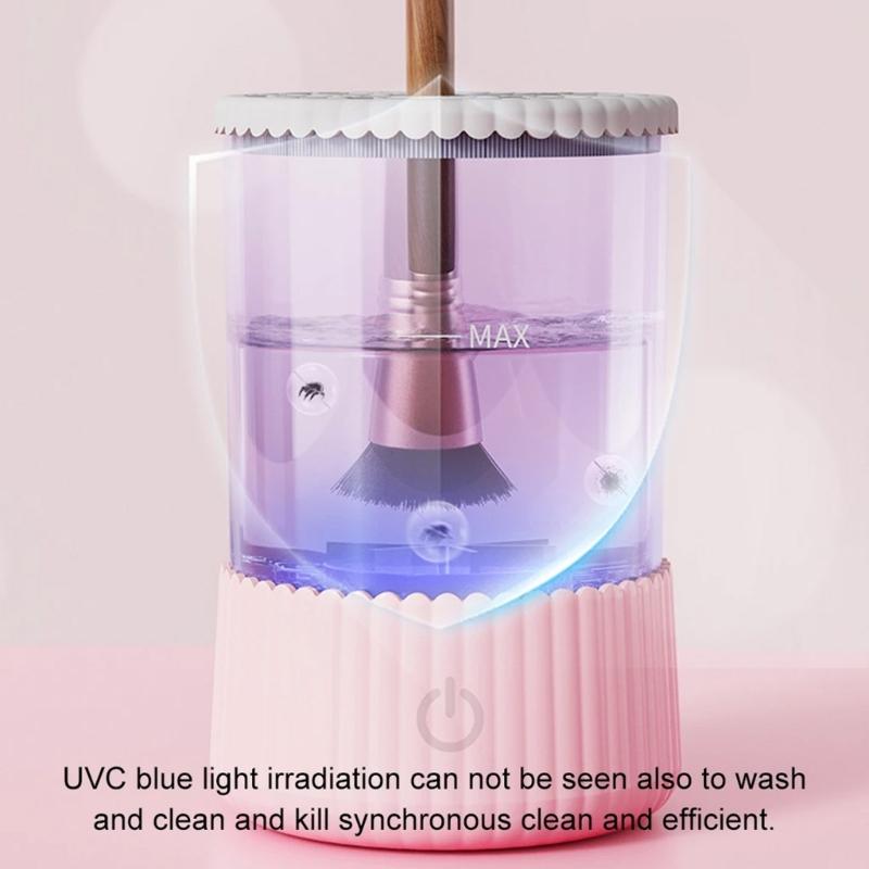 Automatic Rotating Cosmetic Brush Cleaner Electric Makeup Brush Cleaner Multifunctional Cleaning Drying Tool Enduring