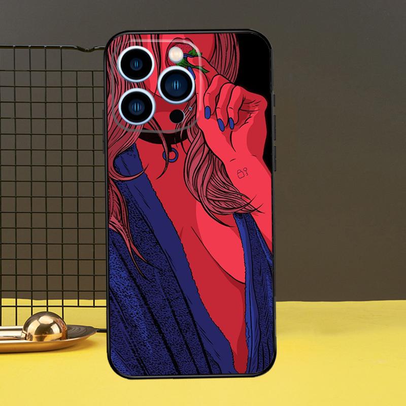 Mädchen Bikini Sexy Telefon Abdeckung Für iPhone 12 13 Mini 11 14 Pro Max X XS XR Max 7 8 Plus SE Soft Case Fundas