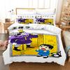 Cartoon Anime Ranking of Kings Bedding Sets 2Pcs With Zipper, 3D Printed Reversible Duvet Cover Set with Pillowcases 75*50cm