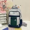 Schoolbag Large Capacity Junior High School Student Schoolbag Girls, Japanese Ins Style Simple Color Backpack Tide Travel Computer Back