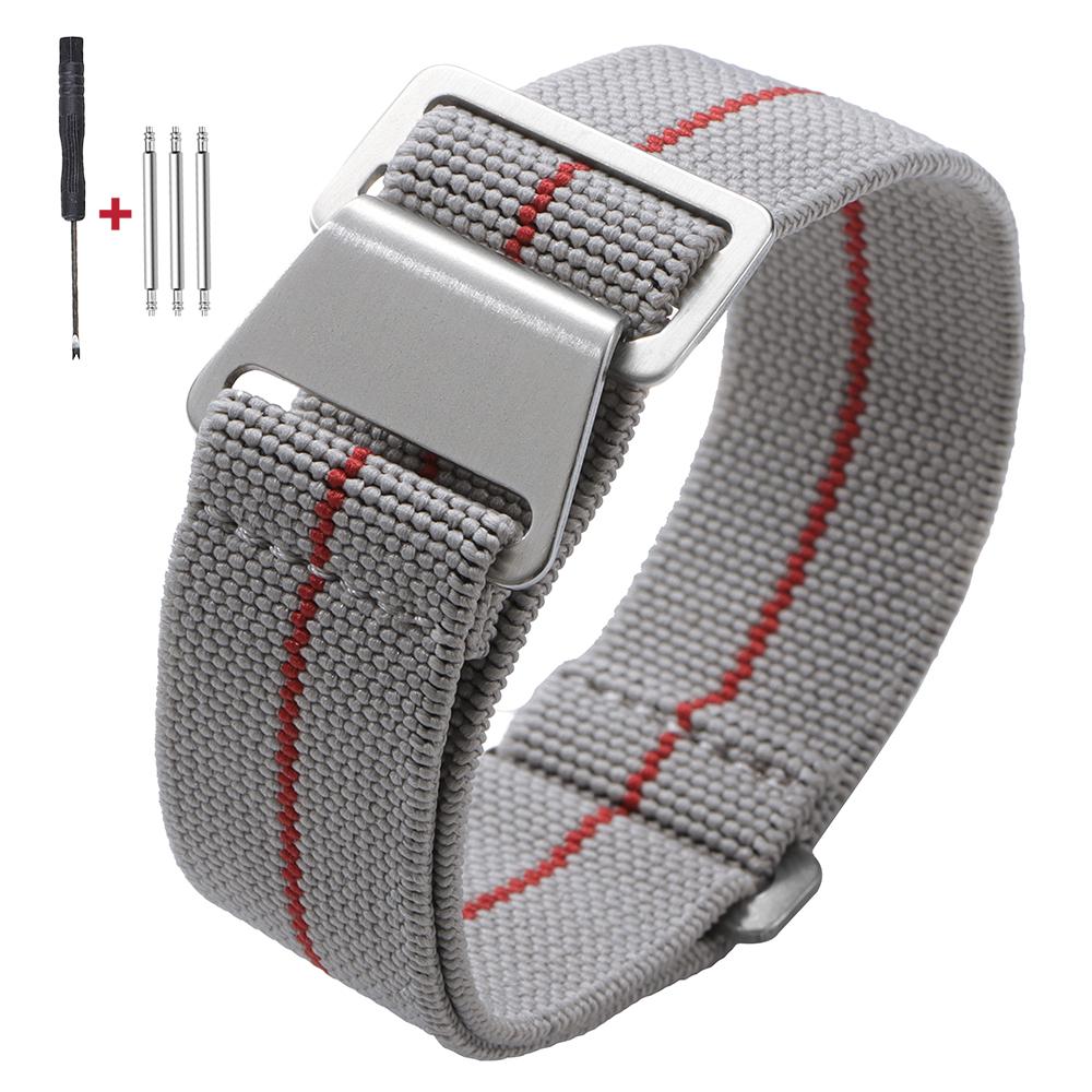 Französisches Militär Fallschirm Bequemes Elastisches Nylon Uhrenarmband 18mm 20mm 22mm für Seiko für Tudor für Rolex Armband Sportarmband