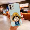 For Redmi Note 13 Pro 12 Pro 12S 11 Pro 11S 10S OPPO A38 A77s A96 Realme C33 C65 OnePlus Soft TPU Full Lens Protect Cute Luffy Design Phone Case