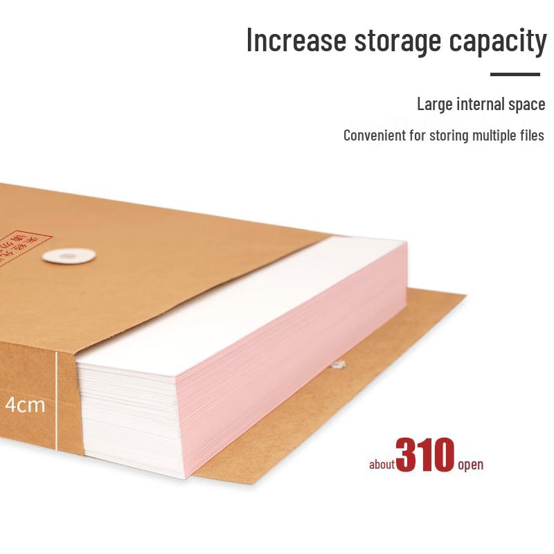 SIMAA A4 Kraft Document Filing & Sealing Supplies