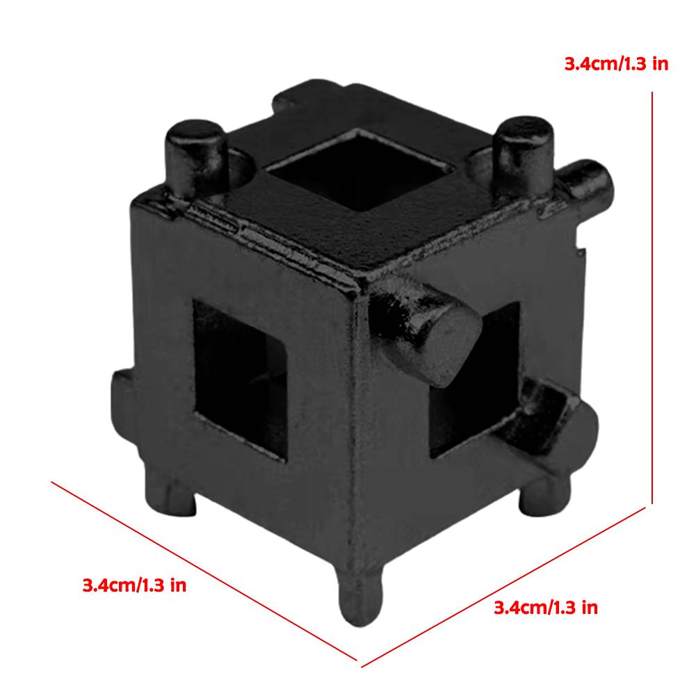 Rear Disc Brake Caliper Piston Rewind/Wind Back Cube Tool 3/8" Drive Tool Brake Pad Replacement Tool