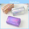 Fashion Laser Pu Makeup Bag Portable Colorful Square Large Capacity Hand-held Toiletry Storage Bag