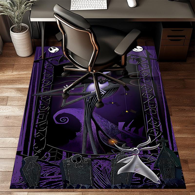1pc Jack Christmas3 Design Printed Area Rug Carpet for Bedroom Living Room Home Decor Rugs Mat Non Slip Mat Rug for Bedside