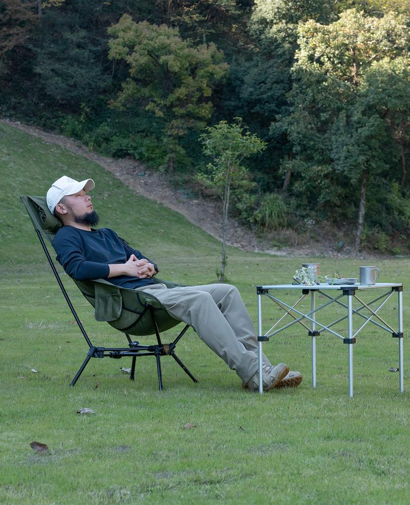 Outdoor high back elevation angle triangular big beach sink storage bag load capacity 120 kg [iClimb] chair/chair (L), semi-reclining chair/chair,